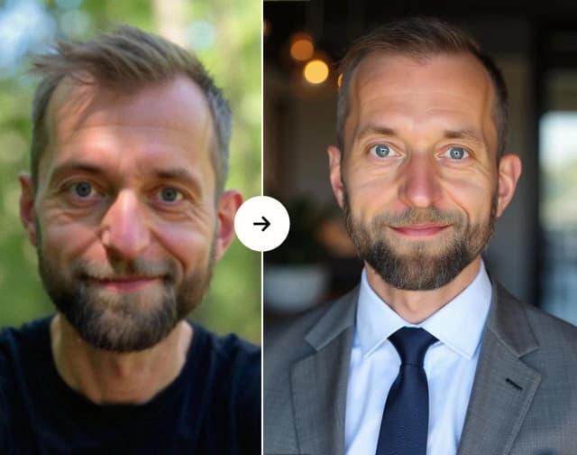 Bewerbungsfoto Selfie & KI-generiertes Bewerbungsfoto