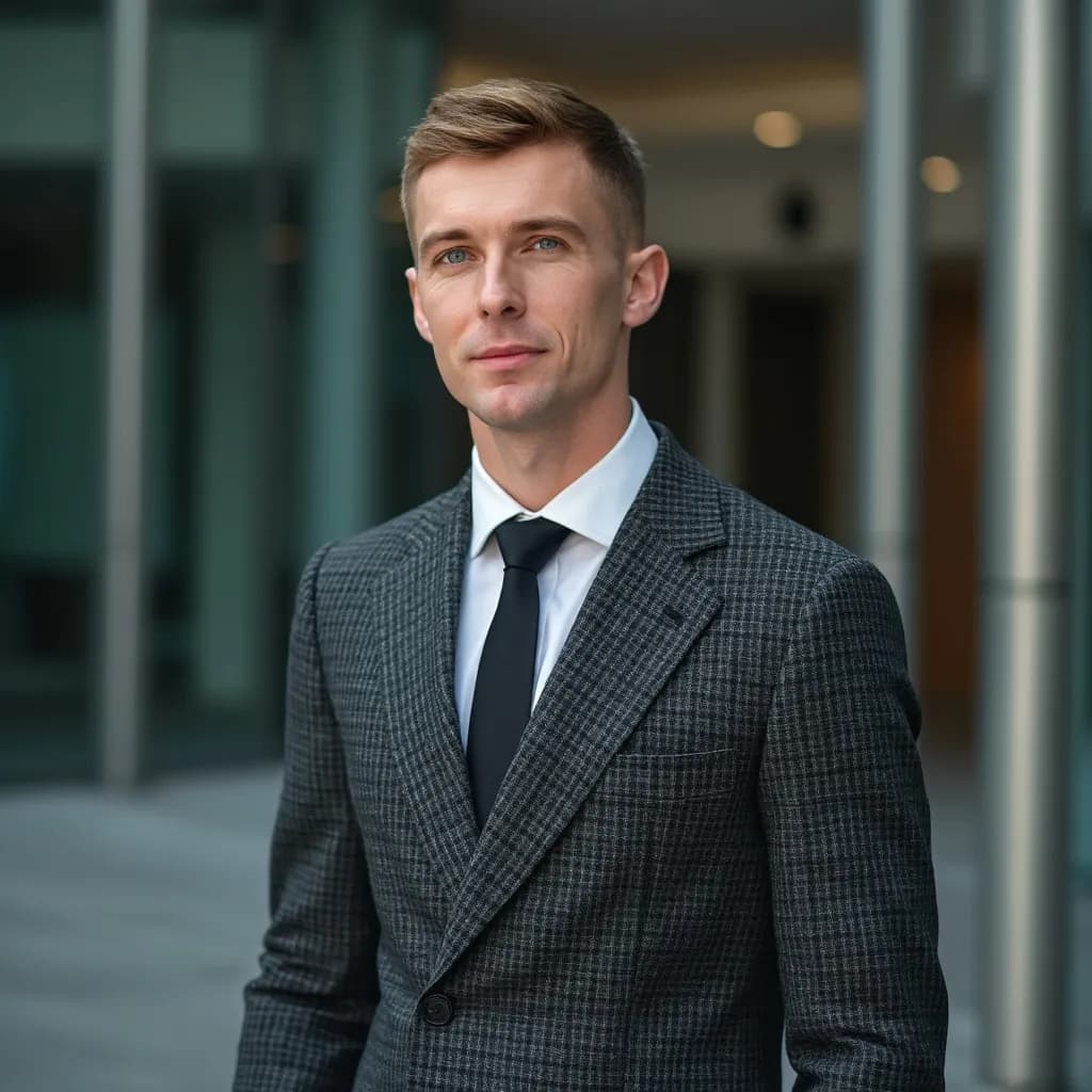 KI-Bewerbungsfoto für Marius erstellt von Headyshot