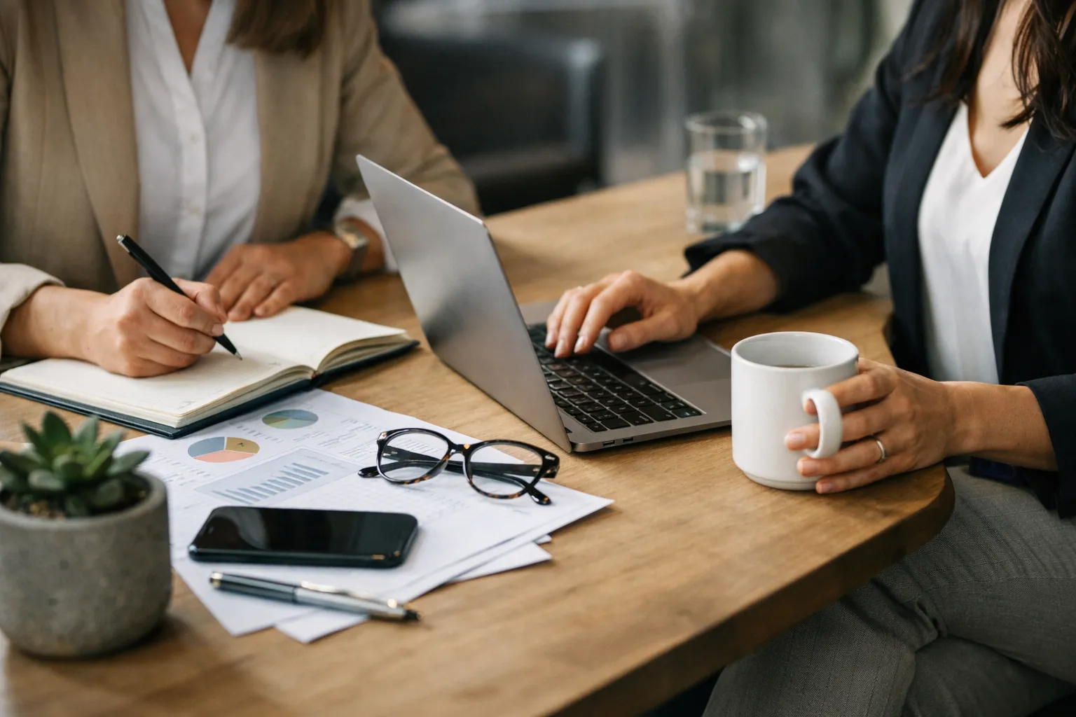 Business Fotos für Frauen, die im Team professionell und nahbar wirken